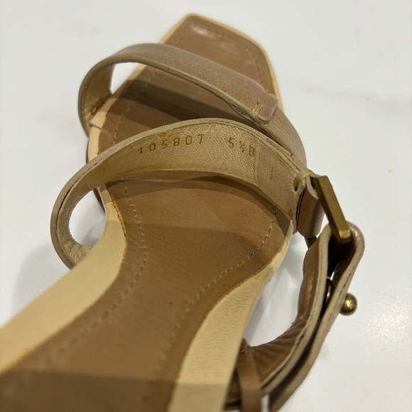 Gucci Sand, Pelle S Cuoio Gaudi Antic Heels/Sandals Size 5.5B - Picture 7 of 11